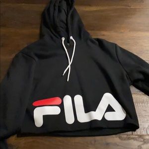 Fila cropped hoodie